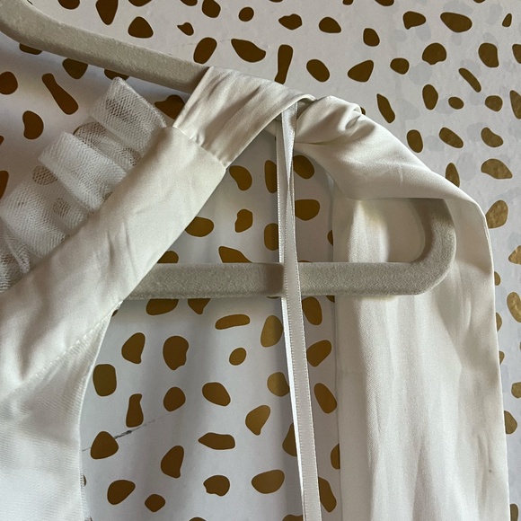 Anthropologie White Halter Prom Dress - Picture 5 of 14